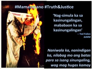mamasapano truth and justice