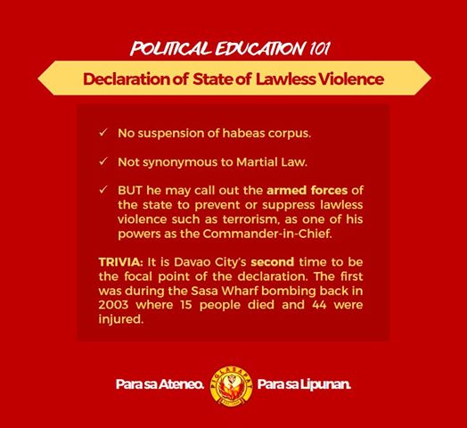 declaration of state of lawlessness