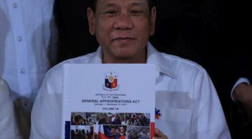 Duterte 2017 budget