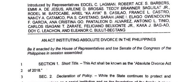 divorce bill